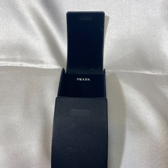 Prada Accessories - Prada Sunglasses Case Set, Black Magnetic Clamshell Case, Luxury Eyeglasses